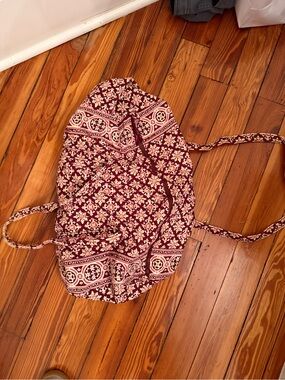 Vera Bradley Quilted Floral Maroon Tote